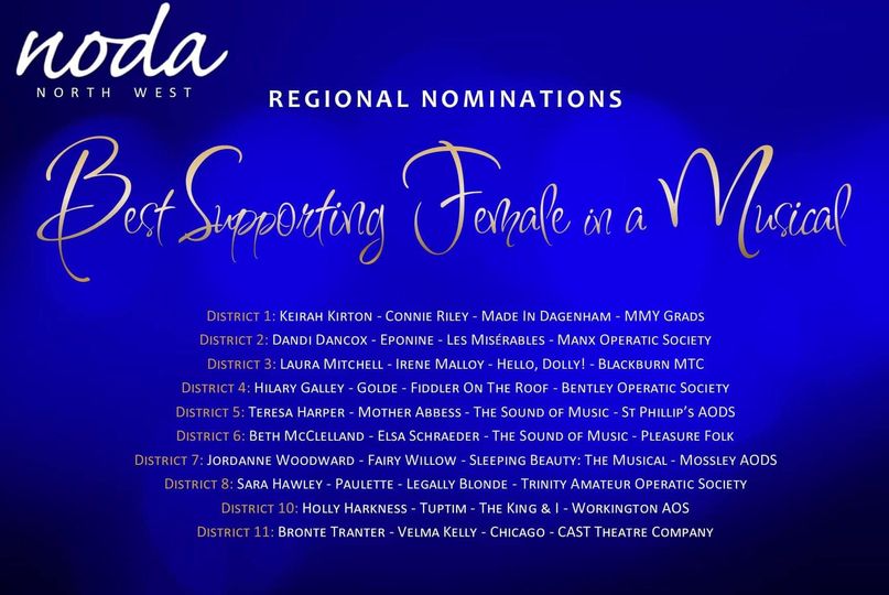 Nominated in the NODA Regional Awards Manx Operatic Society